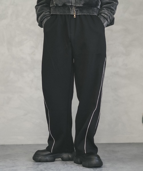 Shoowtime(ショウタイム)の「Side piping design sweatpants / パイピングデザインスウェットパンツ(スウェットパンツ・メンズ・ブラック/ヘザーグレー・X-LARGE/LARGE/MEDIUM)」の5枚目の写真