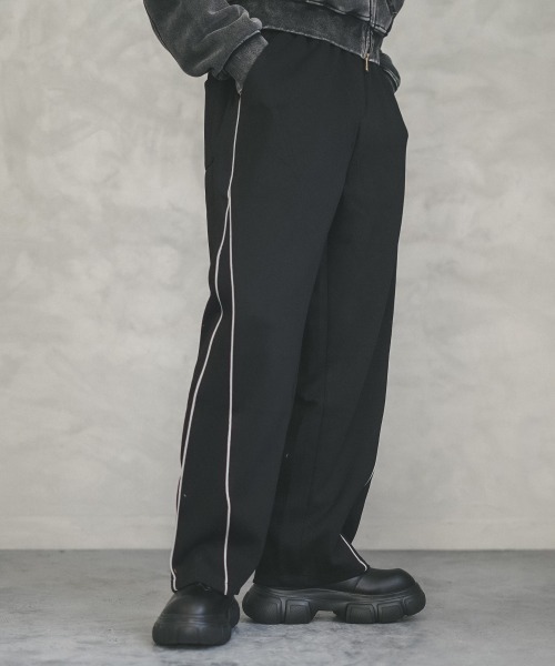 Shoowtime(ショウタイム)の「Side piping design sweatpants / パイピングデザインスウェットパンツ(スウェットパンツ・メンズ・ブラック/ヘザーグレー・X-LARGE/LARGE/MEDIUM)」の6枚目の写真