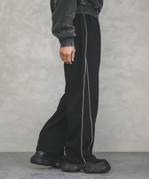 Shoowtime(ショウタイム)の「Side piping design sweatpants / パイピングデザインスウェットパンツ(スウェットパンツ・メンズ・ブラック/ヘザーグレー・X-LARGE/LARGE/MEDIUM)」の7枚目の写真