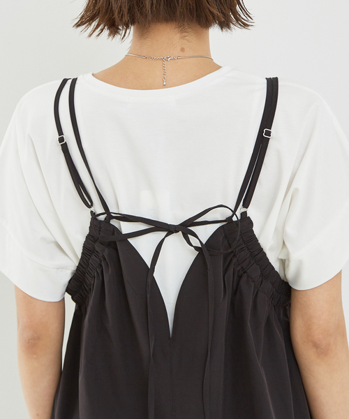 abahouse mavie（アバハウスマヴィ）の「【大人のいちまんワンピ】ギャザーキャミワンピ（ワンピース・レディース・ダークグリーン/ブラック・フリー）」の22枚目の写真