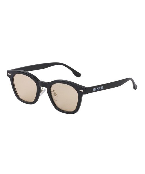 MILKFED.（ミルクフェド）の「MILKFED. LOGO WELLINGTON SUNGLASSES（サングラス・レディース・ライトブルー/ブラック・ONE SIZE）」の2枚目の写真