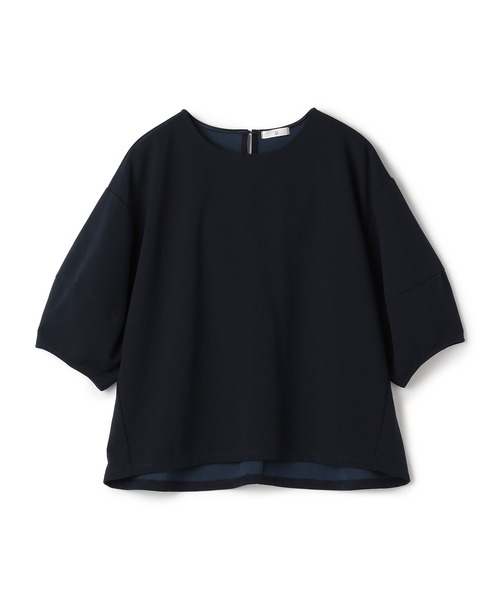 CROSS FUNCTION（クロスファンクション）の「《シワになりにくい》サマ美え ジョーゼットバルーンスリーブトップス【CF/クロスファンクション】（Tシャツ/カットソー・レディース・オフホワイト/ネイビー/ブラック・L/M/LL）」の6枚目の写真
