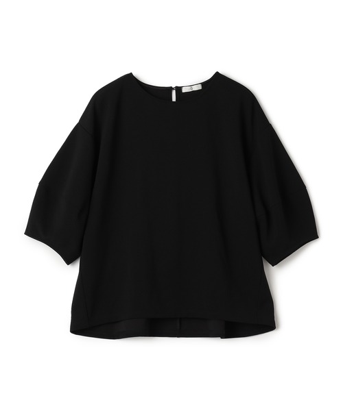 CROSS FUNCTION（クロスファンクション）の「《シワになりにくい》サマ美え ジョーゼットバルーンスリーブトップス【CF/クロスファンクション】（Tシャツ/カットソー・レディース・オフホワイト/ネイビー/ブラック・L/M/LL）」の5枚目の写真