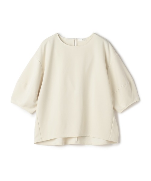 CROSS FUNCTION（クロスファンクション）の「《シワになりにくい》サマ美え ジョーゼットバルーンスリーブトップス【CF/クロスファンクション】（Tシャツ/カットソー・レディース・オフホワイト/ネイビー/ブラック・L/M/LL）」の4枚目の写真