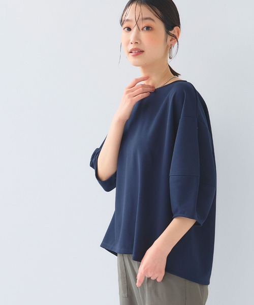 CROSS FUNCTION（クロスファンクション）の「《シワになりにくい》サマ美え ジョーゼットバルーンスリーブトップス【CF/クロスファンクション】（Tシャツ/カットソー・レディース・オフホワイト/ネイビー/ブラック・L/M/LL）」の22枚目の写真