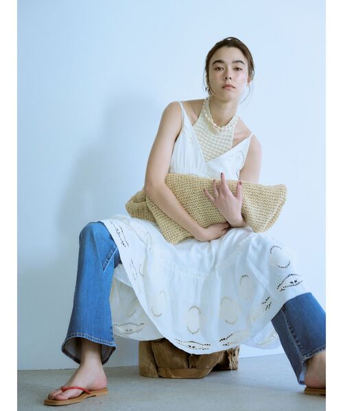 Ungrid(アングリッド)の「雑材ショルダーバッグ(ショルダーバッグ・レディース・グリーン系その他/ベージュ・FREE)」の1枚目の写真