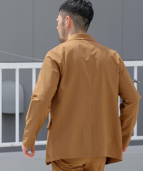 URBAN RESEARCH ROSSO MEN（アーバンリサーチロッソメン）の「『WEB限定』『XLサイズあり』ウォッシャブルドライシアサッカーセットアップ（セットアップ・メンズ・ネイビー/ブラウン/ブラック・X-LARGE/LARGE/MEDIUM/SMALL）」の13枚目の写真