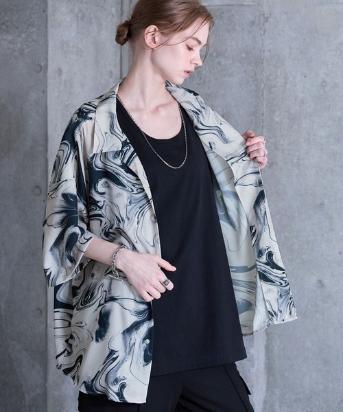 SERACE（セラス）の「【SERACE】2way loose drape marble