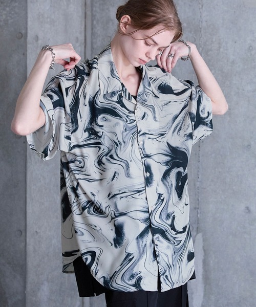 SERACE（セラス）の「【SERACE】2way loose drape marble pattern