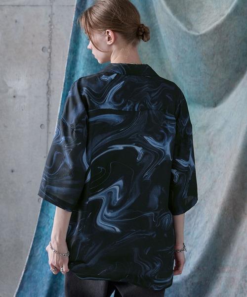 SERACE（セラス）の「【SERACE】2way loose drape marble pattern