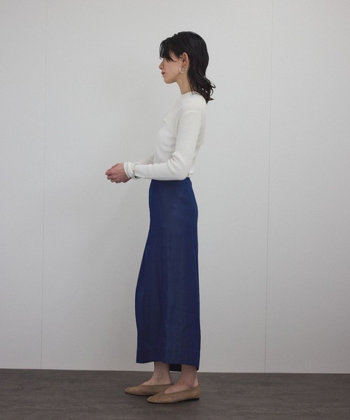 SALON adam et rope'（サロン アダム エ ロペ）の「【WEB限定】ループヤーンリブショートカーディガン/ボレロ［セットアップ対応］（カーディガン/ボレロ・レディース・オフホワイト/チャコールグレー/レッド系その他4・FREE）」の12枚目の写真
