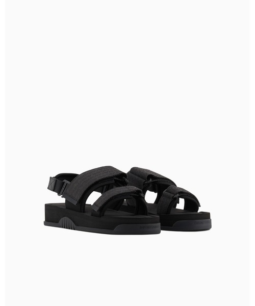 Emporio Armani◆サンダル スキューバジャカード ロゴレタリング EMPORIO ARMANI（エンポリオアルマーニ）の「【エンポリオ