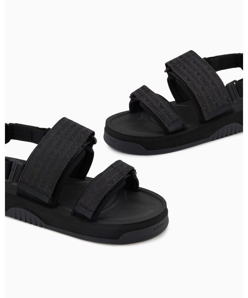 Emporio Armani◆サンダル スキューバジャカード ロゴレタリング EMPORIO ARMANI（エンポリオアルマーニ）の「【エンポリオ