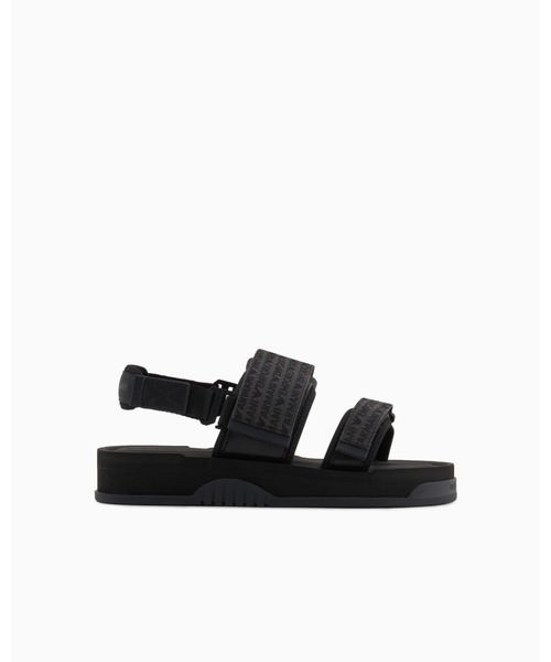 EMPORIO ARMANI(エンポリオアルマーニ)の「【エンポリオ アルマーニ】サンダル スキューバ/ジャカード ロゴレタリング(サンダル・メンズ・ブラック×ブラック・6/7/8/9/10)」の6枚目の写真