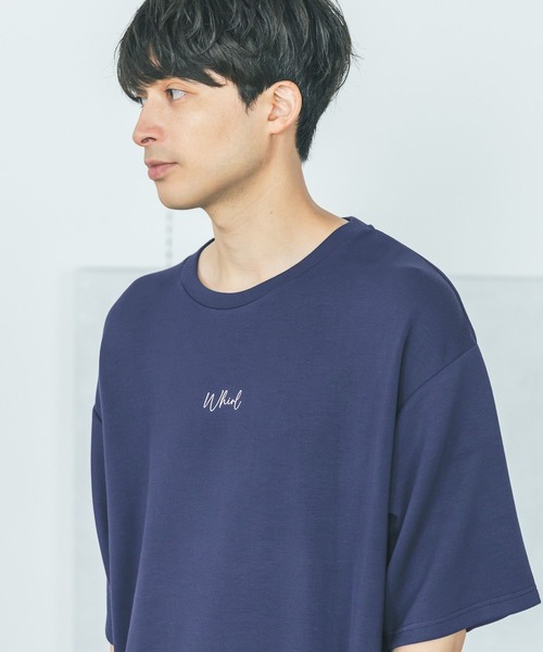 LAKOLE（ラコレ）の「【接触冷感】ダンボールロゴ半袖Ｔ / 284349（Tシャツ/カットソー・メンズ・ホワイト/ライトグレー/グリーン/ブラック/ネイビー/ブラウン・MEDIUM/LARGE/X-LARGE/SMALL）」の6枚目の写真