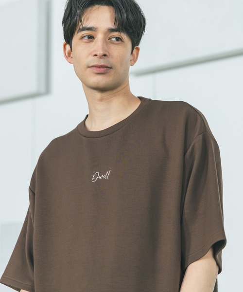 LAKOLE（ラコレ）の「【接触冷感】ダンボールロゴ半袖Ｔ / 284349（Tシャツ/カットソー・メンズ・ホワイト/ライトグレー/グリーン/ブラック/ネイビー/ブラウン・MEDIUM/LARGE/X-LARGE/SMALL）」の4枚目の写真