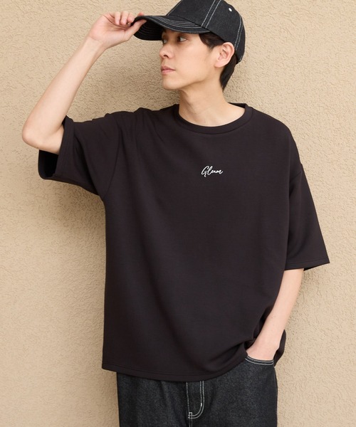 LAKOLE（ラコレ）の「【接触冷感】ダンボールロゴ半袖Ｔ / 284349（Tシャツ/カットソー・メンズ・ホワイト/ライトグレー/グリーン/ブラック/ネイビー/ブラウン・MEDIUM/LARGE/X-LARGE/SMALL）」の3枚目の写真