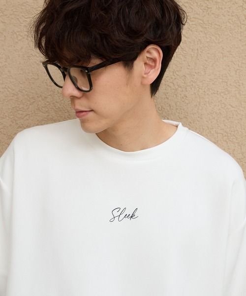 LAKOLE（ラコレ）の「【接触冷感】ダンボールロゴ半袖Ｔ / 284349（Tシャツ/カットソー・メンズ・ホワイト/ライトグレー/グリーン/ブラック/ネイビー/ブラウン・MEDIUM/LARGE/X-LARGE/SMALL）」の12枚目の写真