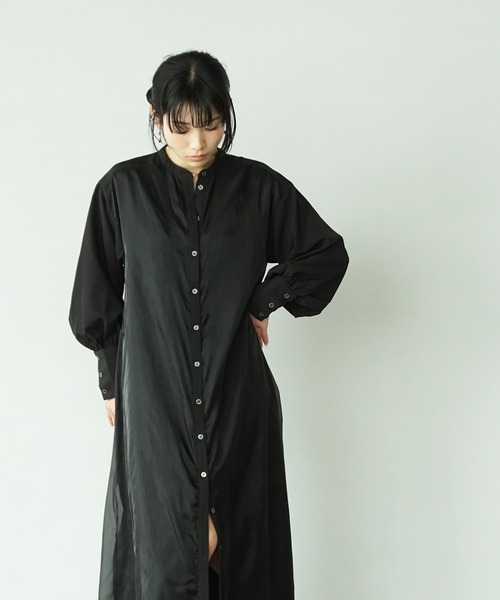 O'fmus（オフムス）の「【O'fmus】 EブロードｘオーガンジーレイヤードＯＰ ofmw25s003（ワンピース・レディース・ブラック・FREE）」の16枚目の写真