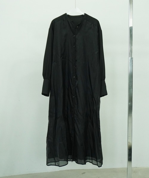 O'fmus（オフムス）の「【O'fmus】 EブロードｘオーガンジーレイヤードＯＰ ofmw25s003（ワンピース・レディース・ブラック・FREE）」の9枚目の写真