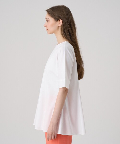 ANAYI(アナイ)の「コットンポンチチュニックプルオーバー(Tシャツ/カットソー・レディース・ネイビー/ホワイト・38/36)」の14枚目の写真