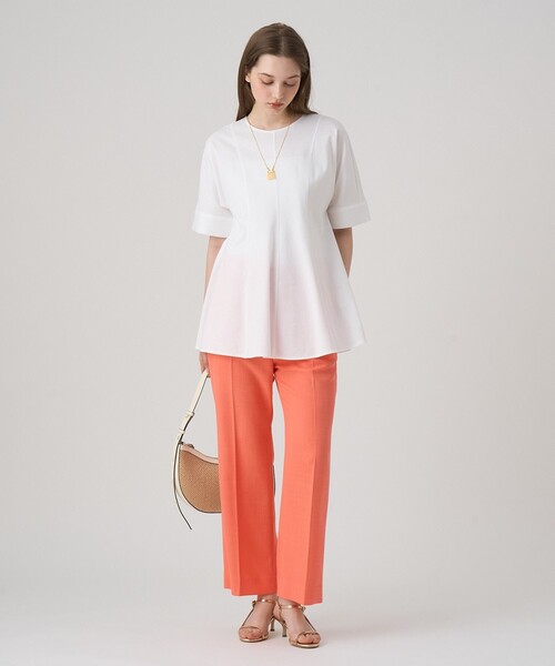 ANAYI(アナイ)の「コットンポンチチュニックプルオーバー(Tシャツ/カットソー・レディース・ネイビー/ホワイト・38/36)」の17枚目の写真