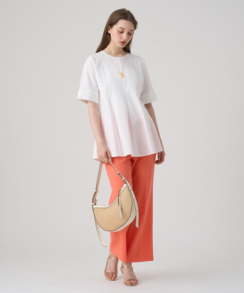 ANAYI(アナイ)の「コットンポンチチュニックプルオーバー(Tシャツ/カットソー・レディース・ネイビー/ホワイト・38/36)」の18枚目の写真