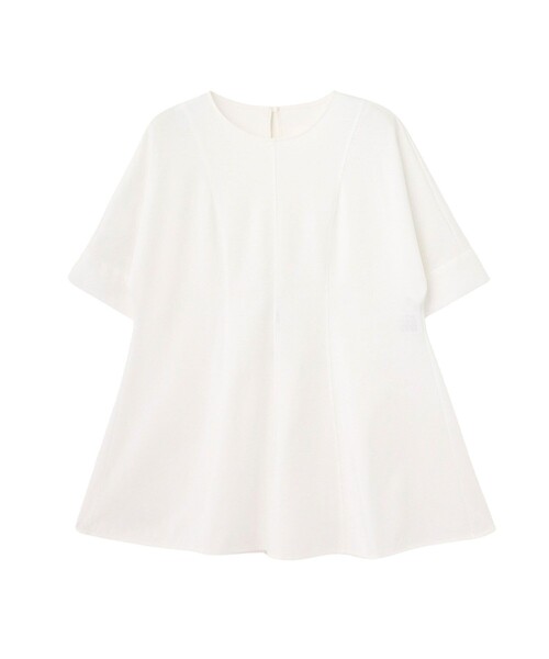 ANAYI(アナイ)の「コットンポンチチュニックプルオーバー(Tシャツ/カットソー・レディース・ネイビー/ホワイト・38/36)」の4枚目の写真