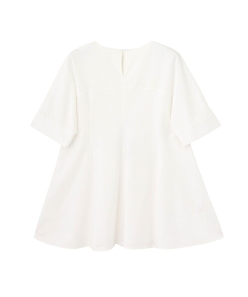 ANAYI(アナイ)の「コットンポンチチュニックプルオーバー(Tシャツ/カットソー・レディース・ネイビー/ホワイト・38/36)」の5枚目の写真