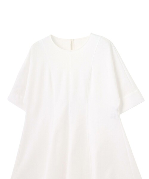 ANAYI(アナイ)の「コットンポンチチュニックプルオーバー(Tシャツ/カットソー・レディース・ネイビー/ホワイト・38/36)」の6枚目の写真