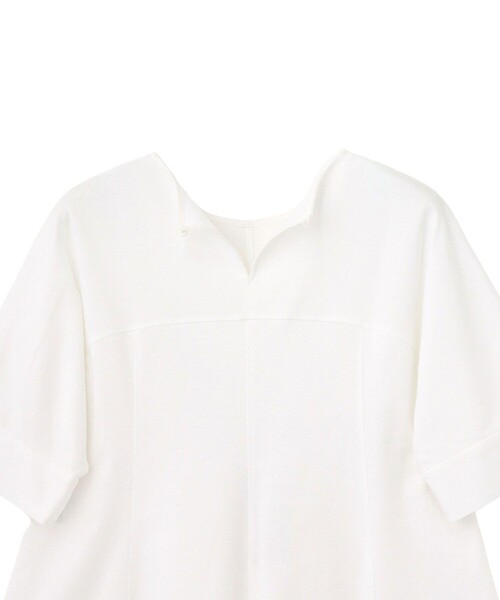 ANAYI(アナイ)の「コットンポンチチュニックプルオーバー(Tシャツ/カットソー・レディース・ネイビー/ホワイト・38/36)」の7枚目の写真