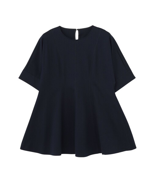 ANAYI(アナイ)の「コットンポンチチュニックプルオーバー(Tシャツ/カットソー・レディース・ネイビー/ホワイト・38/36)」の10枚目の写真