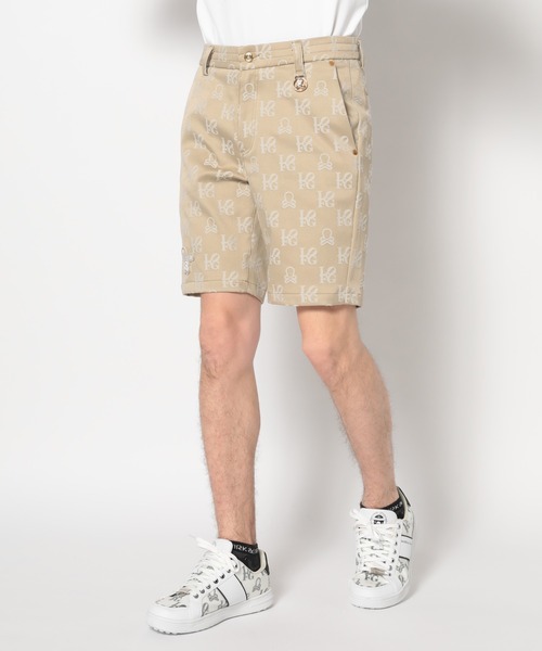 MARK & LONA(マークアンドロナ)の「Ever Monogram Slim Fit Shorts | MEN(その他パンツ・メンズ・ホワイト/ベージュ・48/46)」の2枚目の写真