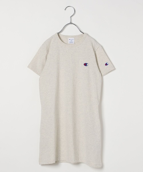 Champion（チャンピオン）の「【Champion(チャンピオン）】刺繍ワンピース(KIDS)（ワンピース・キッズ・グリーン/ネイビー/ピンク/ブラック/オートミール・120cm/130cm/160cm/150cm/140cm）」の3枚目の写真