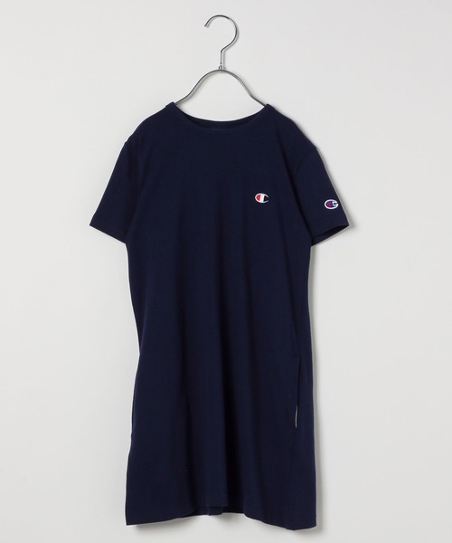 Champion（チャンピオン）の「【Champion(チャンピオン）】刺繍ワンピース(KIDS)（ワンピース・キッズ・グリーン/ネイビー/ピンク/ブラック/オートミール・120cm/130cm/160cm/150cm/140cm）」の10枚目の写真