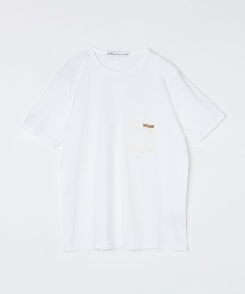 SHIPS(シップス)の「BATEAUX DE SHIPS: ポケット Tシャツ(Tシャツ/カットソー・メンズ・ネイビー/レッド/オフホワイト・1/3/2)」の2枚目の写真