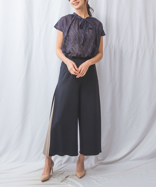 NARACAMICIE（ナラカミーチェ）の「【NARACAMICIE】サイドプリーツパンツ（その他パンツ・レディース・ブラック/ネイビー/グレー・XL/M）」の11枚目の写真