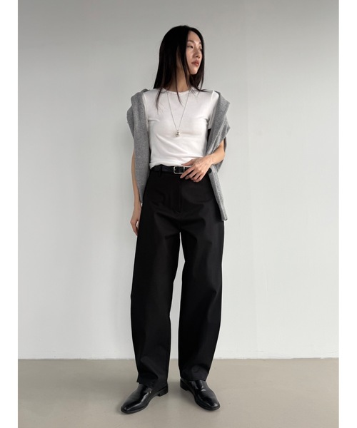 Didot.showroom（ディドット ショールーム）の「【DIDOT.】2サイズ展開｜オリジナルラウンドT（Tシャツ/カットソー・レディース・ブラック/アイボリー/レッド/グレー/ベージュ・S/M）」の18枚目の写真