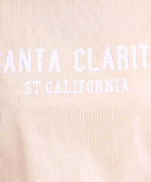 SHOO・LA・RUE（シューラルー）の「【選べる4柄】コットンプリントロゴTシャツ（Tシャツ/カットソー・レディース・ブラウン系その他2/ベージュ系その他4/イエロー系その他5/ホワイト系1/ホワイト系3/ホワイト系4/ブラック系/サックスブルー系2・01/02/03/04）」の9枚目の写真