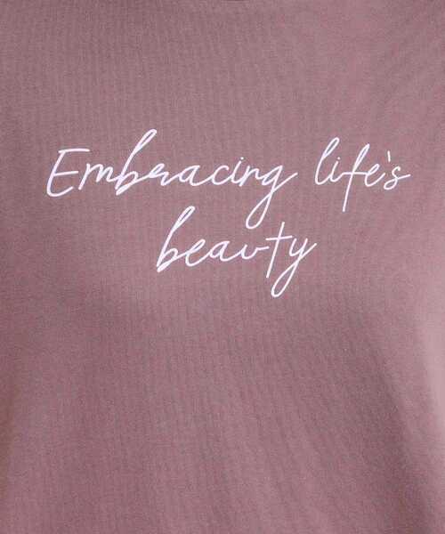 SHOO・LA・RUE（シューラルー）の「【選べる4柄】コットンプリントロゴTシャツ（Tシャツ/カットソー・レディース・ブラウン系その他2/ベージュ系その他4/イエロー系その他5/ホワイト系1/ホワイト系3/ホワイト系4/ブラック系/サックスブルー系2・01/02/03/04）」の14枚目の写真