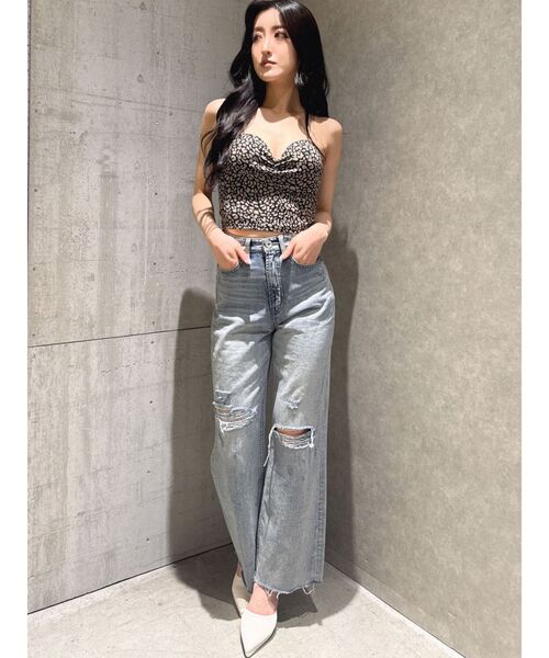 GYDA（ジェイダ）の「leopard printベアビスチェ（チューブトップ・レディース・ブラック・FREE）」の5枚目の写真