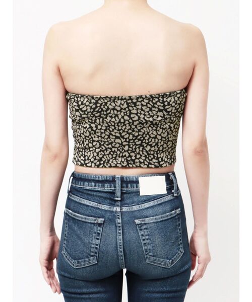 GYDA（ジェイダ）の「leopard printベアビスチェ（チューブトップ・レディース・ブラック・FREE）」の9枚目の写真