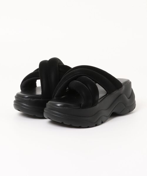 sesenta(セセンタ)の「【sesenta】レディースカジュアルサンダル(サンダル・レディース・ブラック/グレー・S/M/L/LL)」の1枚目の写真