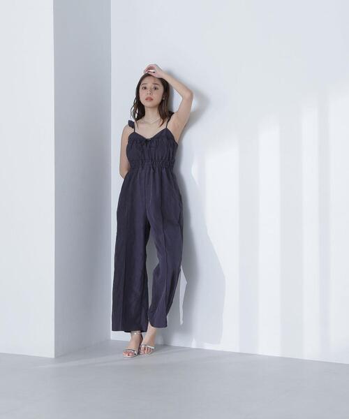NATURAL BEAUTY BASIC(ナチュラルビューティーベーシック)の「【THINK BEAUTY】タフタオールインワン(つなぎ/オールインワン・レディース・ベージュ/ネイビー・FREE)」の21枚目の写真