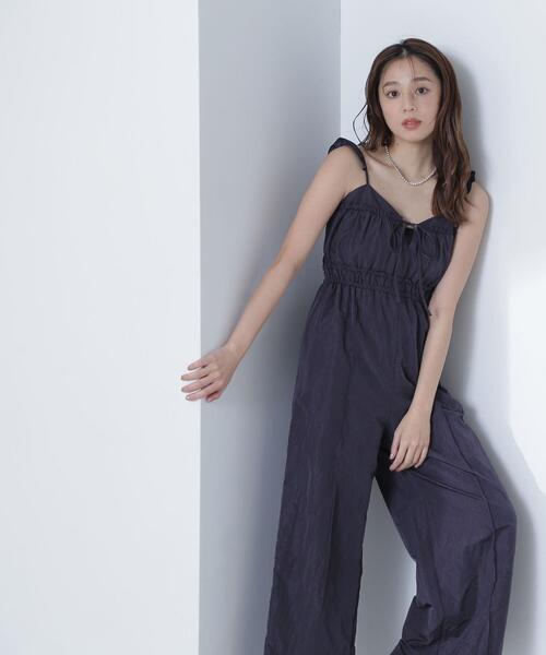NATURAL BEAUTY BASIC(ナチュラルビューティーベーシック)の「【THINK BEAUTY】タフタオールインワン(つなぎ/オールインワン・レディース・ベージュ/ネイビー・FREE)」の22枚目の写真