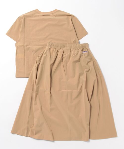 THOUSAND MILE(サウザンドマイル)の「THOUSAND MILE/サウザンドマイル SHORT SLEEVE T-SHIRT & SKIRT SET ショートスリーブシャツ&スカート セットアップ+バッグ(3点セット)(セットアップ・レディース・ブラック/ブルーグレー/チャコール/ベージュ/オリーブ・FREE)」の6枚目の写真