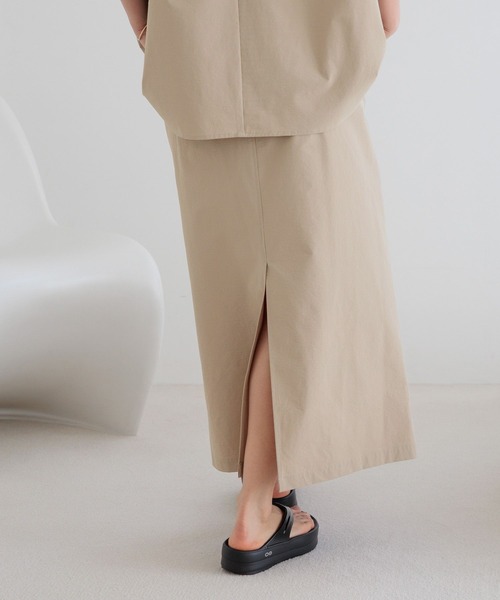 HEREIAM（ヘレイアム）の「【HEREIAM】接触冷感&イージーケア/COOLマテリアルスカート（スカート・レディース・ベージュ/ブラック・SMALL/MEDIUM）」の14枚目の写真