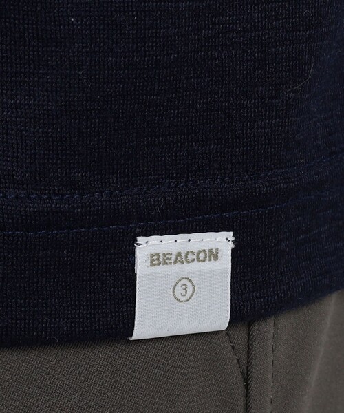 セール】kolor / BEACON ウール天竺 ポロカラー プルオーバー