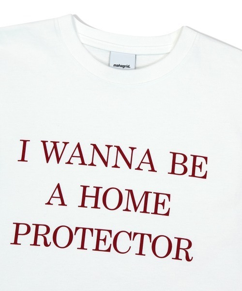MAHAGRID(マハグリッド)の「『mahagrid/マハグリッド』HOME PROTECTOR TEE /ホームプロテクター 半袖Tシャツ(Tシャツ/カットソー・メンズ・ホワイト/ブラック・M/L)」の6枚目の写真