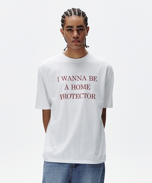 MAHAGRID(マハグリッド)の「『mahagrid/マハグリッド』HOME PROTECTOR TEE /ホームプロテクター 半袖Tシャツ(Tシャツ/カットソー・メンズ・ホワイト/ブラック・M/L)」の12枚目の写真